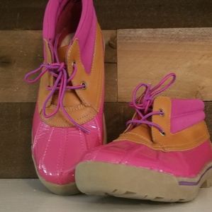 Lands' End girls short rain boot size 2